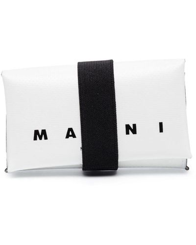 Marni Logo-print Tri-fold Wallet - White