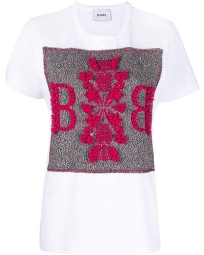 Barrie T-Shirt mit Logo-Patch - Pink