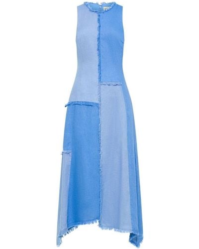 Nicholas Thalassa Kleid aus Leinen - Blau