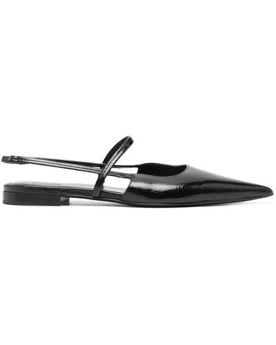 Totême The Sharp Slingback Flat Sandals - White