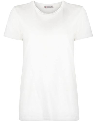 Moncler T-shirt Met Ronde Hals - Wit