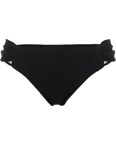 Nensi Dojaka Slip bikini drappeggiato - Nero