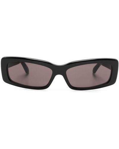 Balenciaga Oversized Rectangle-frame Sunglasses - Gray