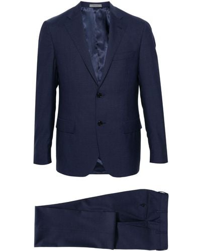 Corneliani Virgin-wool Single-breasted Suit - Blue