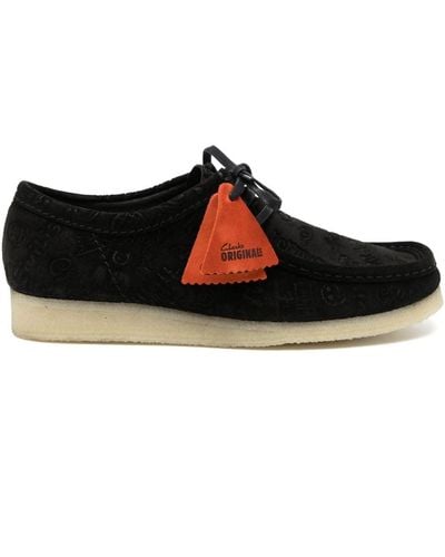 Clarks Wallabee Suede Shoes - ブラック