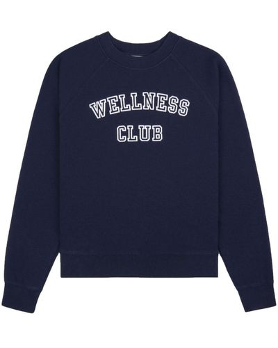 Sporty & Rich Wellness Club Soft Sweatshirt - Blau