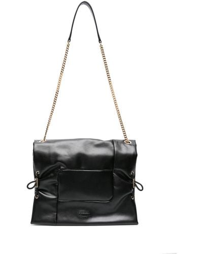 Lancel Large Billie Leather Crossbody Bag - Black