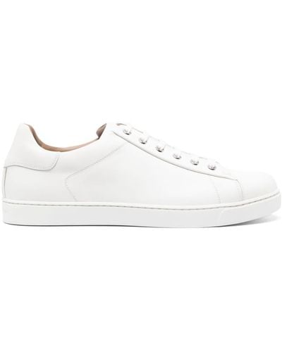 Gianvito Rossi Low Top Leather Sneakers - White