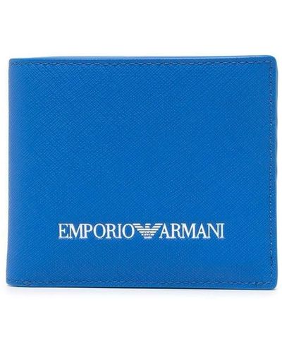 Emporio Armani 二つ折り財布 - ブルー