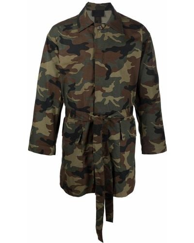Fear Of God Camouflage Belted Jacket - Black