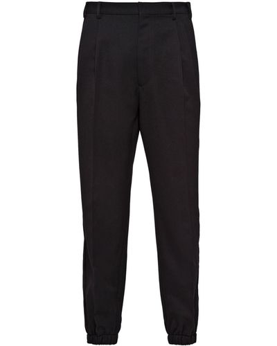 Prada Pantalones ajustados con pinzas - Negro