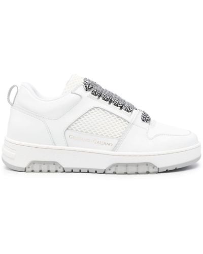 Giuliano Galiano Vyper Paneled Sneakers - White