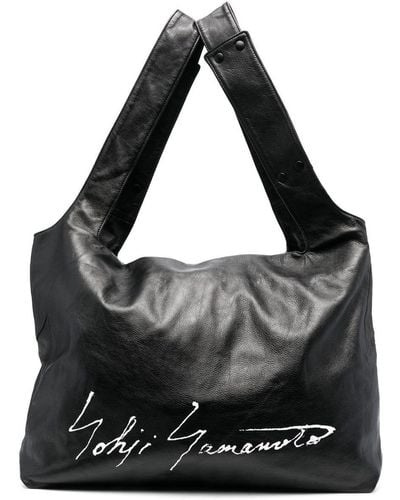 discord Yohji Yamamoto Infinite Signature Logo-print Tote Bag - Black