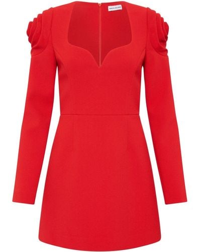Rebecca Vallance Karina Floral-detailing Mini Dress - Red