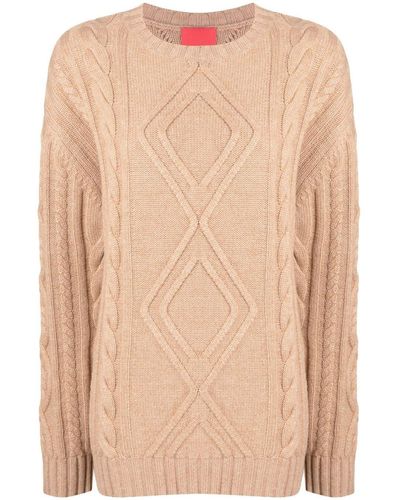 Cashmere In Love Alaska Chunky-knit Sweater - Natural