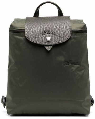 Longchamp Sac à dos Le Pliage à logo brodé - Vert