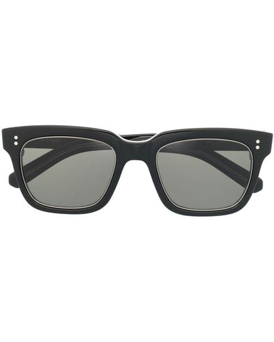 Garrett Leight Lunettes de soleil à monture carrée - Noir