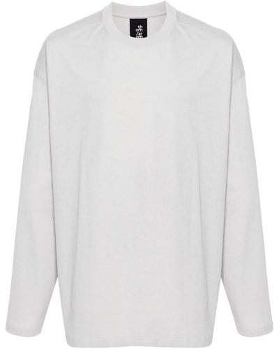 Thom Krom T-shirt a maniche lunghe - Bianco
