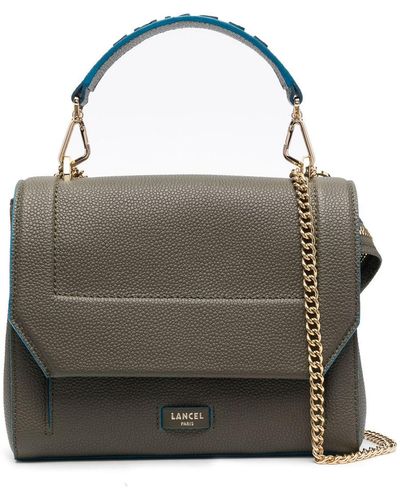 Lancel Medium Ninon Leather Bag - Gray