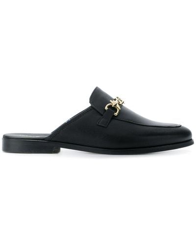 Tommy Hilfiger Gold Chain Loafers - Black
