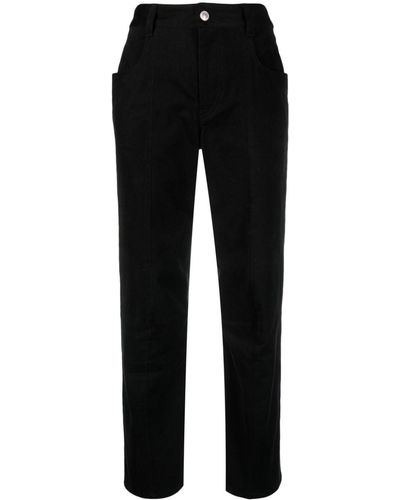 Isabel Marant Tapered-leg Button-fly Trousers - Black