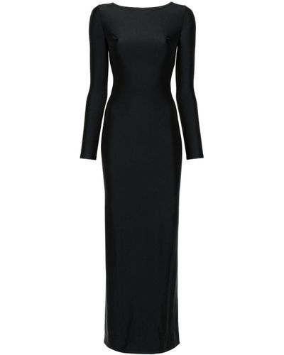 Atu Body Couture X Rue Ra Open-back Maxi Dress - Black