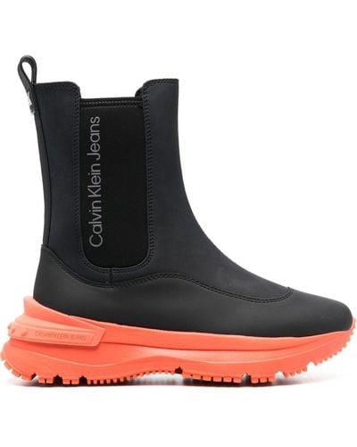 Calvin Klein Chunky Runner Ankle Boots - Black