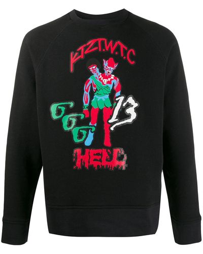KTZ Sweatshirt mit Logo-Print - Schwarz