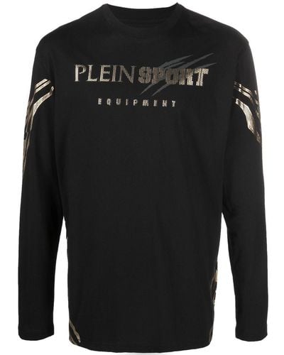 Philipp Plein タイガー ロングtシャツ - ブラック