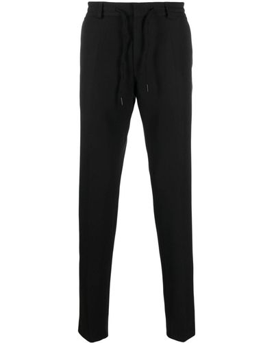 Karl Lagerfeld Pantalones Pace ajustados con cordones - Negro