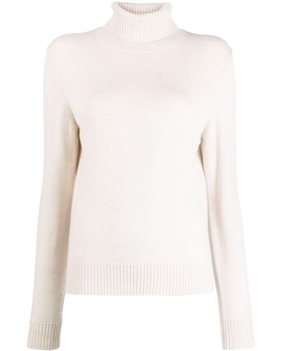 Bonpoint Roll-neck Wool Sweater - White