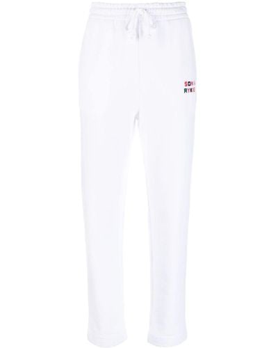 Sonia Rykiel Logo-print Track Trousers - White