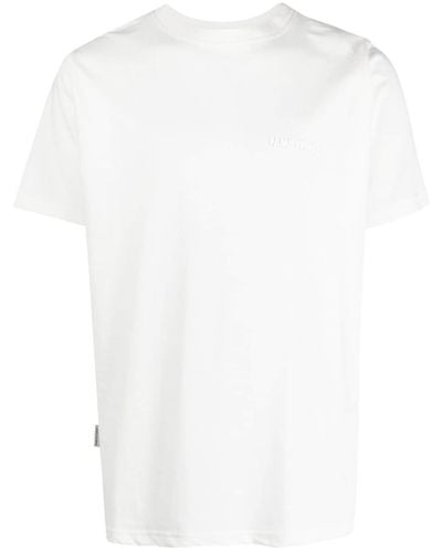 FAMILY FIRST Camiseta con logo en relieve - Blanco
