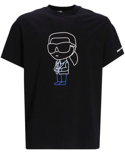 Karl Lagerfeld T-shirt à imprimé K/Ikonik - Noir