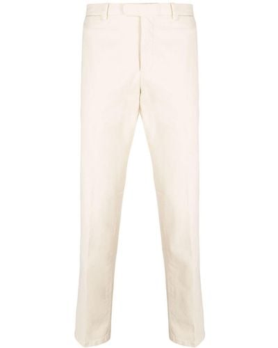 Boglioli Pantalon chino en coton à design stretch - Neutre