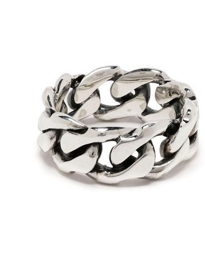 Emanuele Bicocchi Chunky Chain Ring - Metallic