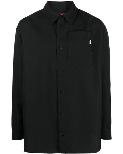 032c パッチポケット シャツ - ブラック