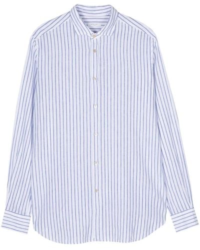 Boglioli Long-sleeve Striped Shirt - Blue