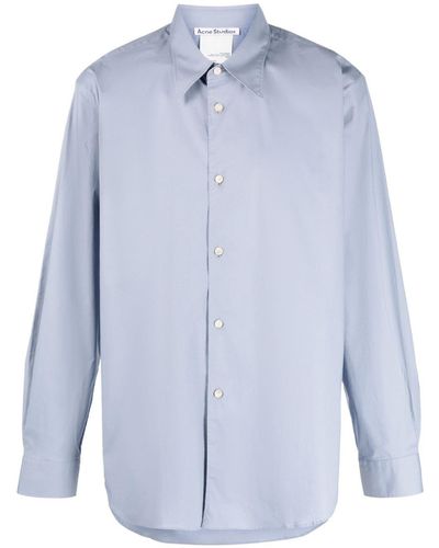 Acne Studios Long-sleeve Button-down Shirt - Blue