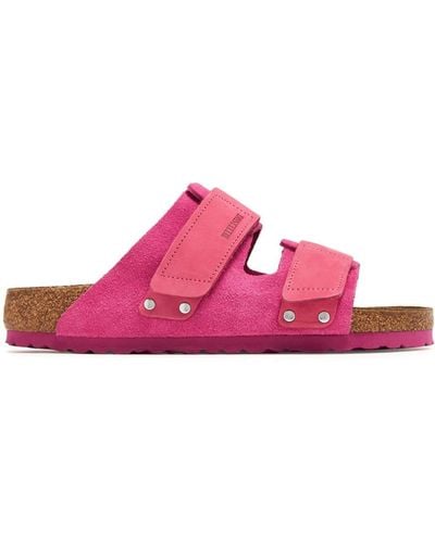 Birkenstock Touch-strap leather sandals - Pink
