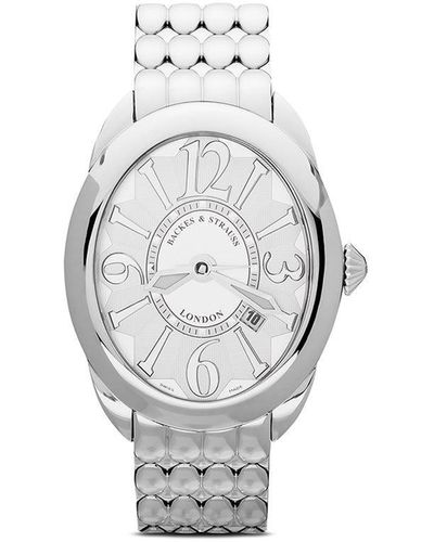 Backes & Strauss 'Regent Steel 4047' Armbanduhr - Weiß