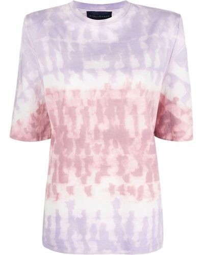 DEPENDANCE T-shirt Met Tie-dye Print - Roze