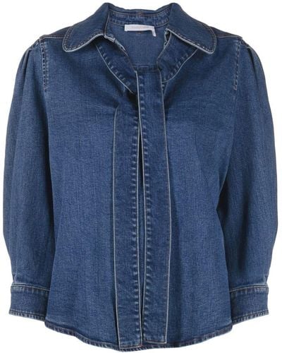 See By Chloé Tie-neck Shirt - Blue