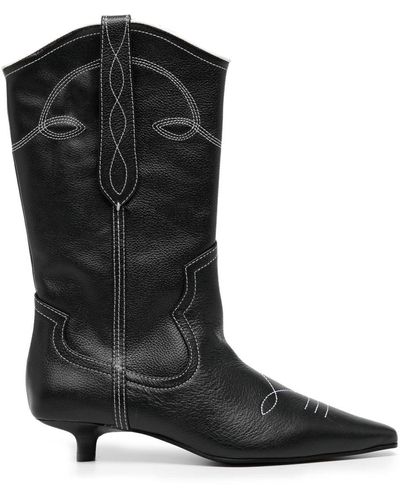 Senso Francesca I 40mm Leather Boots - Black