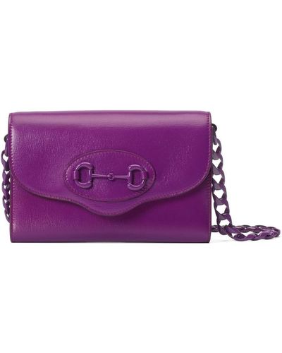 Gucci Horsebit 1955 Mini Bag - Purple