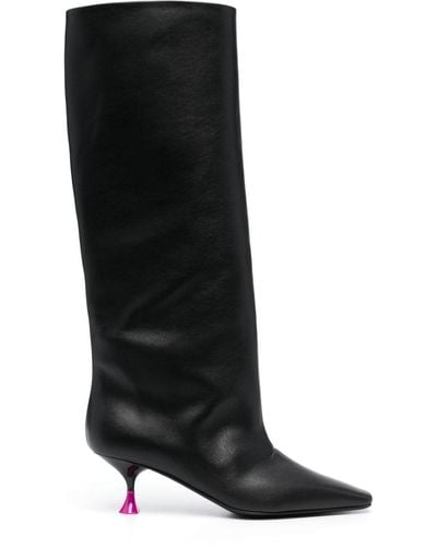 3Juin Anita 60mm Leather Boots - Black