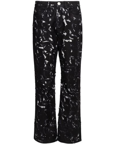 UMA | Raquel Davidowicz Pergaminho Straight-leg Linen Trousers - Black