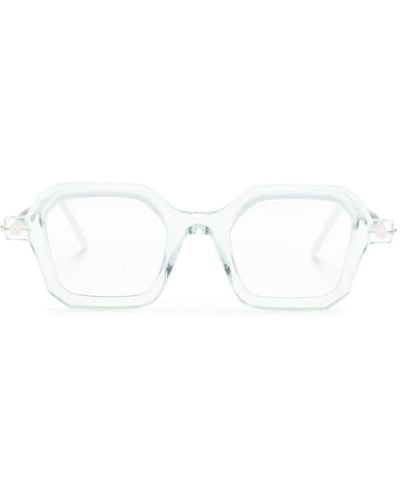 Kuboraum Transparent Square-frame Sunglasses - White