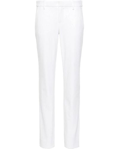 Zadig & Voltaire Prune Sequin-design Slim Trousers - White