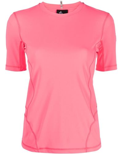 3 MONCLER GRENOBLE T-Shirt mit Logo - Pink